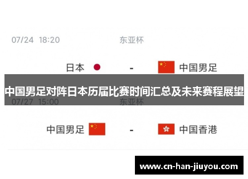 中国男足对阵日本历届比赛时间汇总及未来赛程展望 中国男足对阵日本历届比赛时间汇总及未来赛程展望